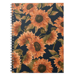 Floral Surface Pattern-Mode Decoratief Tropisch Notitieboek
