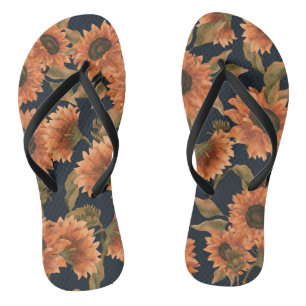 Floral Surface Pattern-Mode Decoratief Tropisch Teenslippers