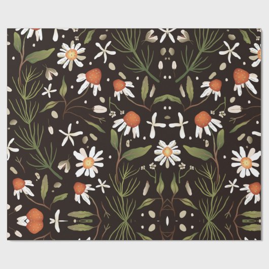 Floral Surface Pattern Mode Spring Cadeaupapier (Vlak)