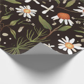 Floral Surface Pattern Mode Spring Cadeaupapier (Hoek)