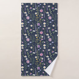 Floral Surface Pattern-Mode Spring Flowers Badhanddoek