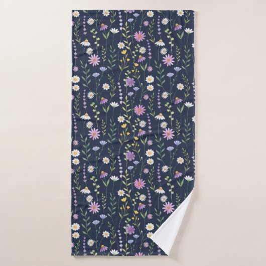 Floral Surface Pattern-Mode Spring Flowers Badhanddoek (Badhanddoek)