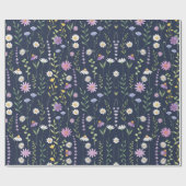 Floral Surface Pattern-Mode Spring Flowers Cadeaupapier (Vlak)