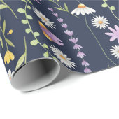 Floral Surface Pattern-Mode Spring Flowers Cadeaupapier (Rol Hoek)