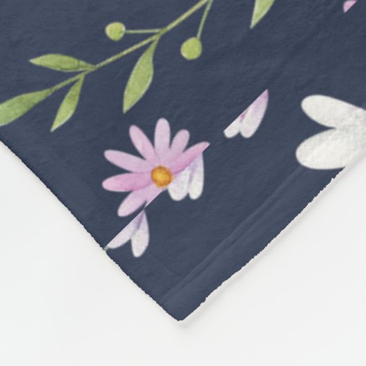 Floral Surface Pattern-Mode Spring Flowers Fleece Deken (Hoek)