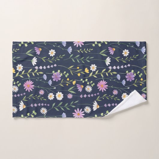 Floral Surface Pattern-Mode Spring Flowers Handdoek (Handdoek)