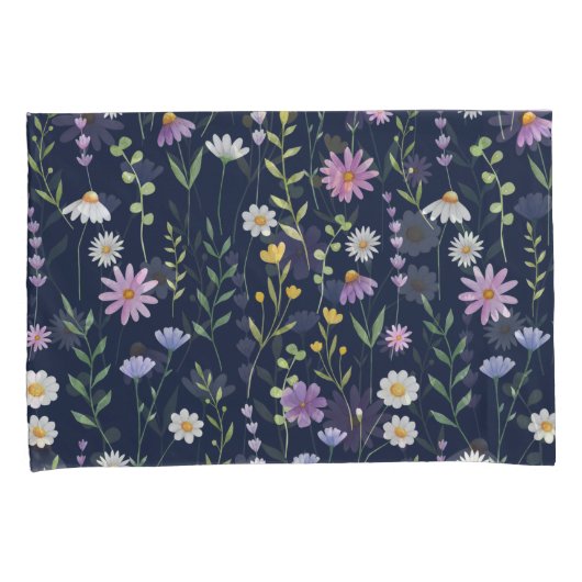 Floral Surface Pattern-Mode Spring Flowers Kussensloop (Voorkant-Rechts)