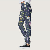 Floral Surface Pattern-Mode Spring Flowers Leggings (Links)