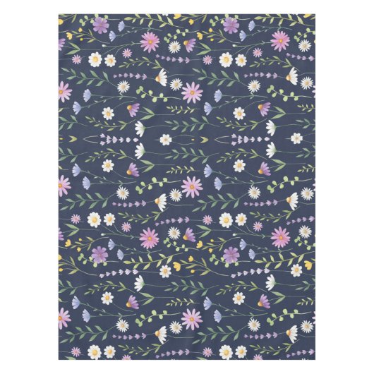 Floral Surface Pattern-Mode Spring Flowers Tafelkleed (Voorkant)