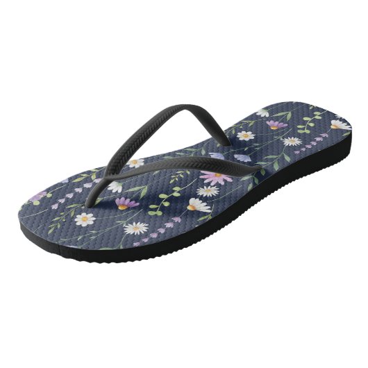 Floral Surface Pattern-Mode Spring Flowers Teenslippers (Schuin)