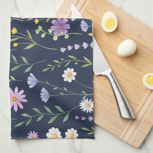 Floral Surface Pattern-Mode Spring Flowers Theedoek (Quarter Fold)