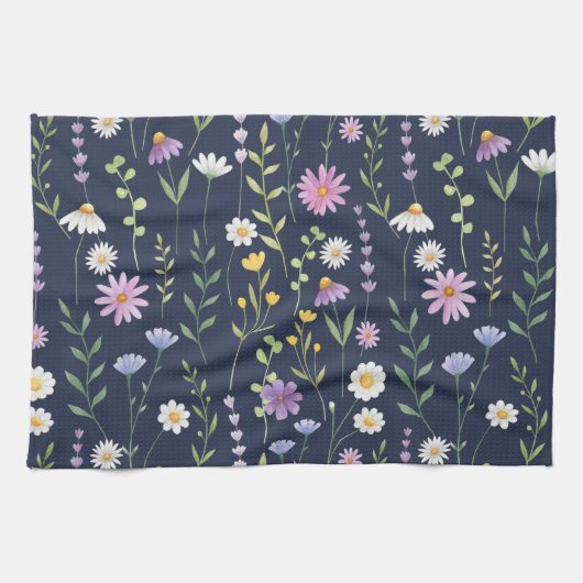 Floral Surface Pattern-Mode Spring Flowers Theedoek (Horizontaal)