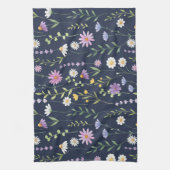 Floral Surface Pattern-Mode Spring Flowers Theedoek (Verticaal)