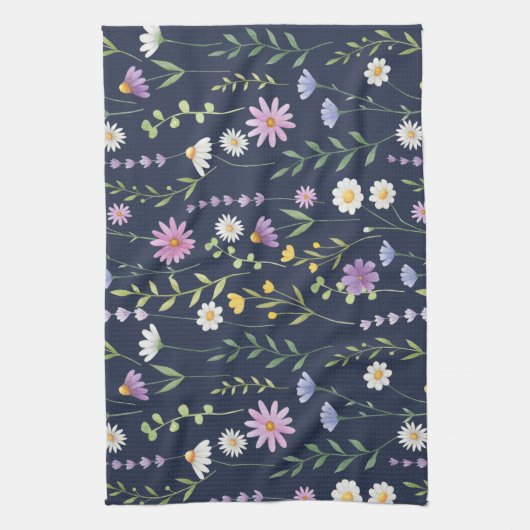 Floral Surface Pattern-Mode Spring Flowers Theedoek (Verticaal)