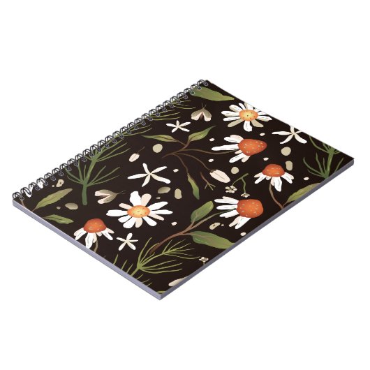 Floral Surface Pattern Mode Spring Notitieboek (Linkerzijde)