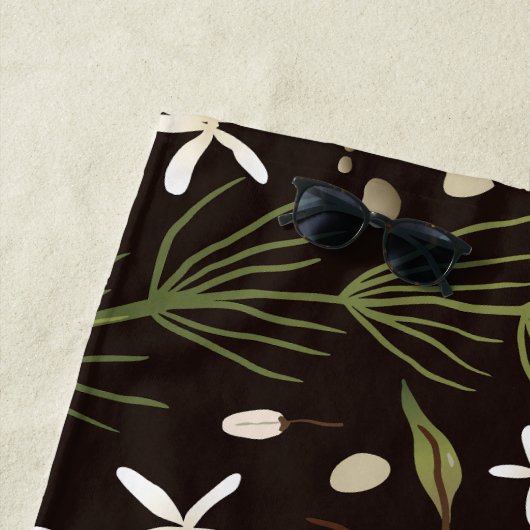 Floral Surface Pattern Mode Spring Strandlaken (In situ)