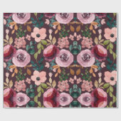 Floral Surface Pattern-Mode Waterverf Kleurrijk Cadeaupapier (Vlak)