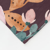 Floral Surface Pattern-Mode Waterverf Kleurrijk Fleece Deken (Hoek)