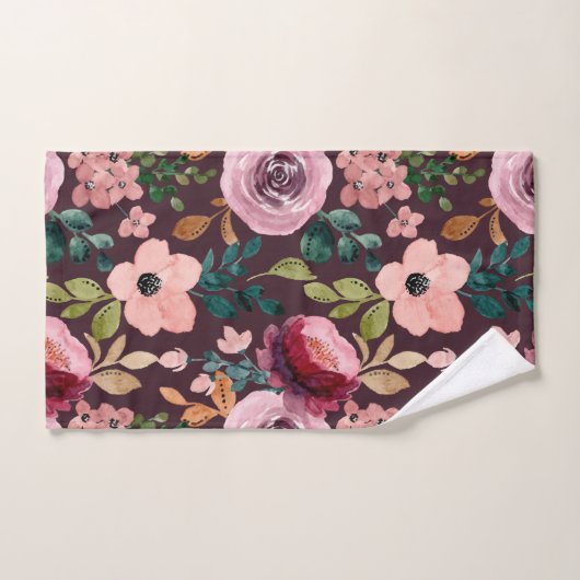 Floral Surface Pattern-Mode Waterverf Kleurrijk Handdoek (Handdoek)