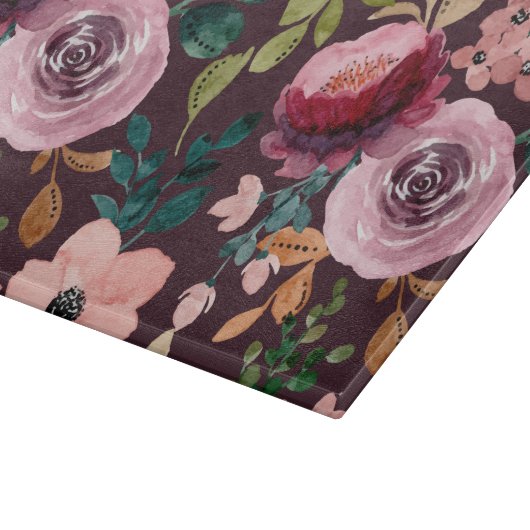 Floral Surface Pattern-Mode Waterverf Kleurrijk Snijplank (Hoek)