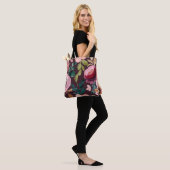 Floral Surface Pattern-Mode Waterverf Kleurrijk Tote Bag (Op model)