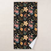 Floral Surface Pattern - Mode Waterverf Spring Badhanddoek (Badhanddoek)