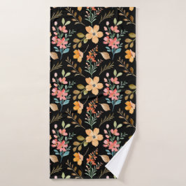 Floral Surface Pattern - Mode Waterverf Spring Badhanddoek