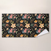 Floral Surface Pattern - Mode Waterverf Spring Badhanddoek (Badhanddoek)