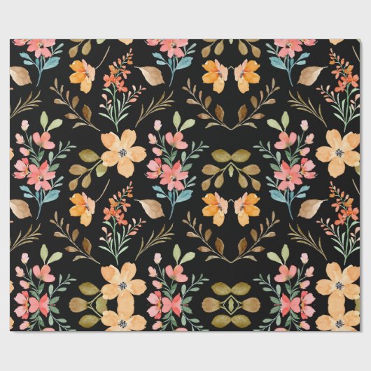 Floral Surface Pattern - Mode Waterverf Spring Cadeaupapier (Vlak)