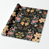 Floral Surface Pattern - Mode Waterverf Spring Cadeaupapier (Uitgerold)