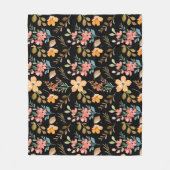 Floral Surface Pattern - Mode Waterverf Spring Fleece Deken (Voorkant)