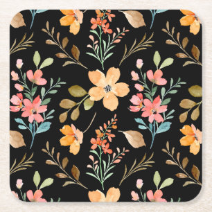 Floral Surface Pattern - Mode Waterverf Spring Kartonnen Onderzetters