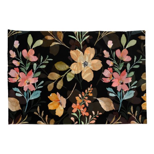 Floral Surface Pattern - Mode Waterverf Spring Kussensloop (Achterkant-Rechts)