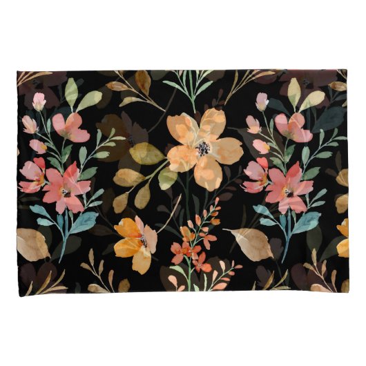 Floral Surface Pattern - Mode Waterverf Spring Kussensloop (Voorkant-Rechts)