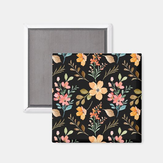 Floral Surface Pattern - Mode Waterverf Spring Magneet (Voorkant / Achterkant)