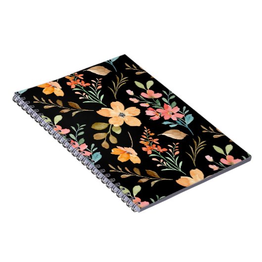 Floral Surface Pattern - Mode Waterverf Spring Notitieboek (Rechterzijde)
