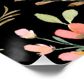 Floral Surface Pattern - Mode Waterverf Spring Perfect Poster (Hoek)