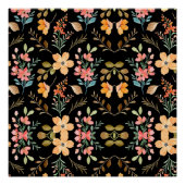 Floral Surface Pattern - Mode Waterverf Spring Perfect Poster (Voorkant)