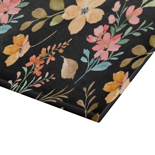 Floral Surface Pattern - Mode Waterverf Spring Snijplank (Hoek)