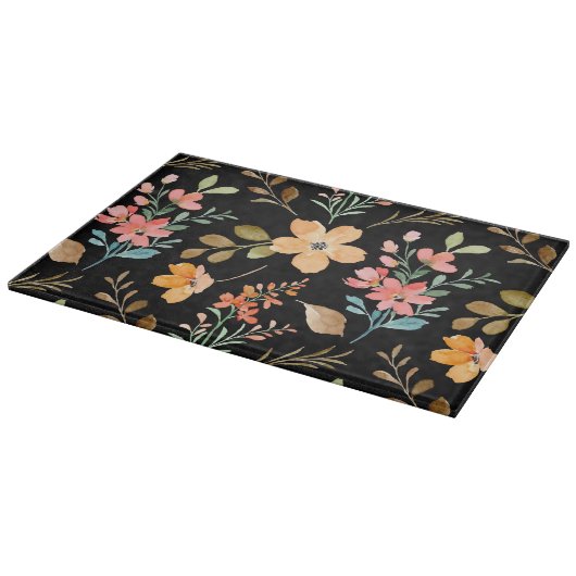 Floral Surface Pattern - Mode Waterverf Spring Snijplank (Hoek)