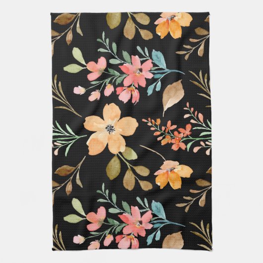 Floral Surface Pattern - Mode Waterverf Spring Theedoek (Verticaal)