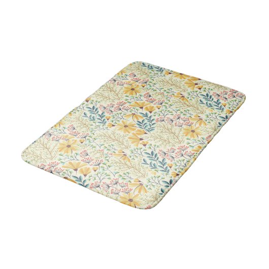 Floral Surface Pattern - Stijlvol Abstract Wallpap Badmat (Gekanteld)
