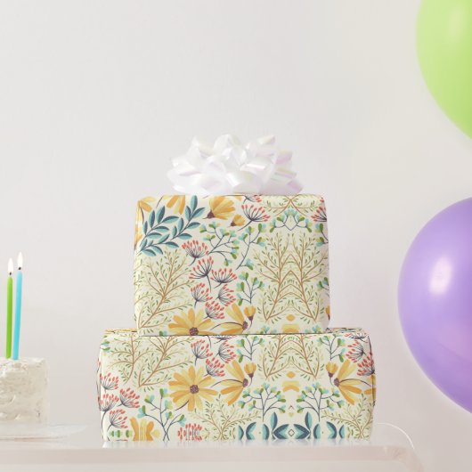 Floral Surface Pattern - Stijlvol Abstract Wallpap Cadeaupapier (Feestgeschenken)