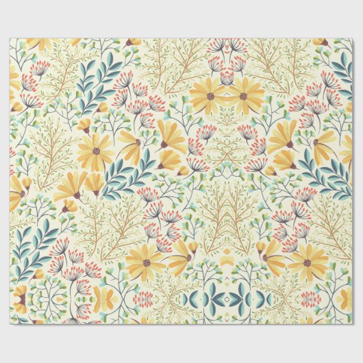 Floral Surface Pattern - Stijlvol Abstract Wallpap Cadeaupapier (Vlak)