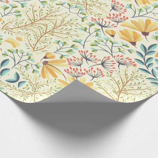 Floral Surface Pattern - Stijlvol Abstract Wallpap Cadeaupapier (Hoek)