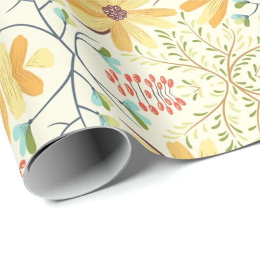 Floral Surface Pattern - Stijlvol Abstract Wallpap Cadeaupapier (Rol Hoek)