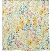 Floral Surface Pattern - Stijlvol Abstract Wallpap Douchegordijn (Voorkant)