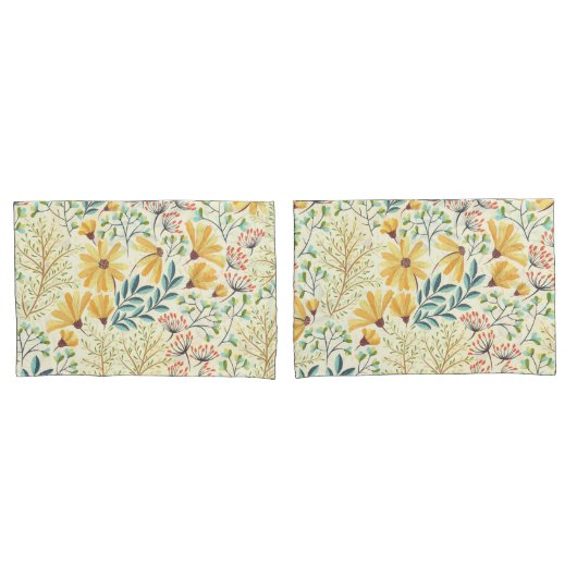 Floral Surface Pattern - Stijlvol Abstract Wallpap Kussensloop (Voorkant-Set)