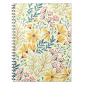 Floral Surface Pattern - Stijlvol Abstract Wallpap Notitieboek (Voorkant)