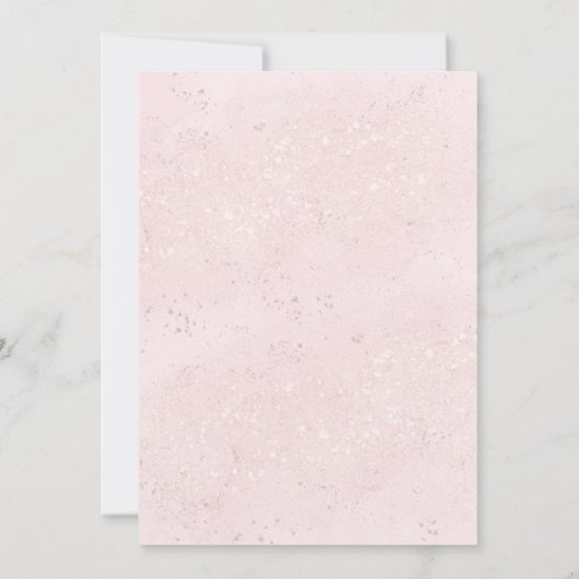 Floral Sweet 16 Party Invitation – Elegant Rustic  Kaart (Achterkant)